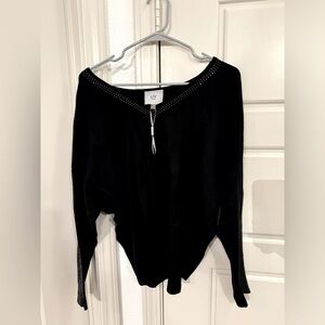 LIV Milano women’s sweater black with sparkles size large